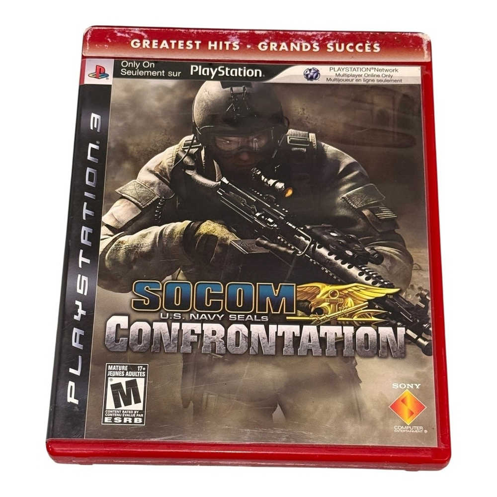 SOCOM Confrontation PlayStation 3 PS3 Greatest Hits Complete w Manual Tested M